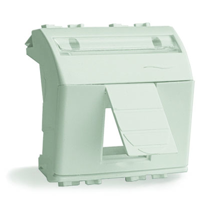 BRAVA Адаптер для информационныx разъемов Keystone 2 модуля белый