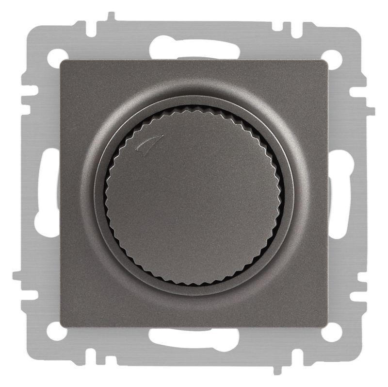 Светорегулятор поворотный СП Accent 6-401-09 600Вт 230В IP20 титан Intro Б0063685