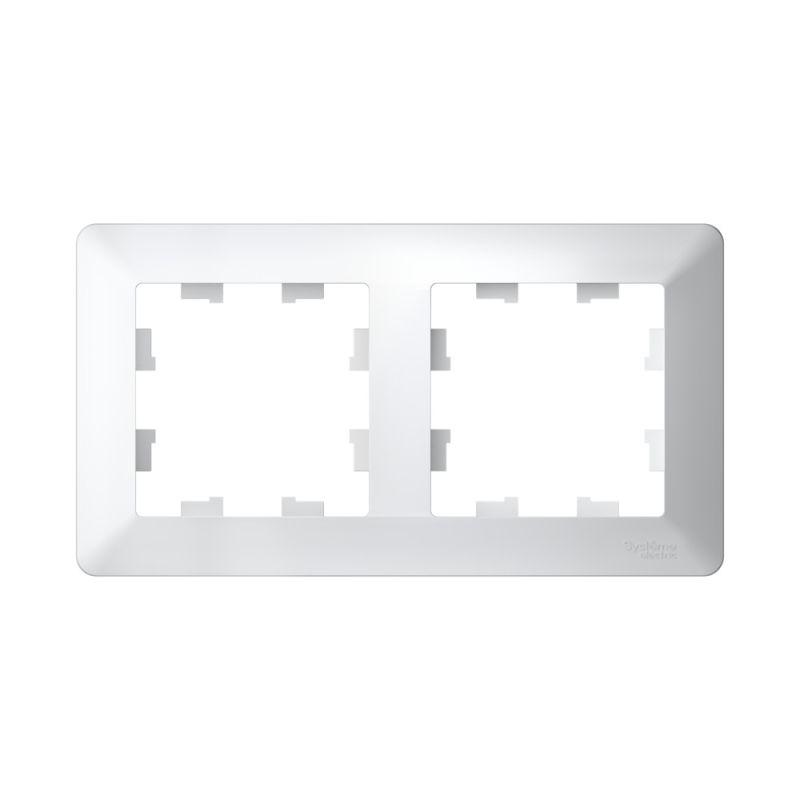 Рамка 2-м AtlasDesign Air бел./дым. бел. SE ATN220102