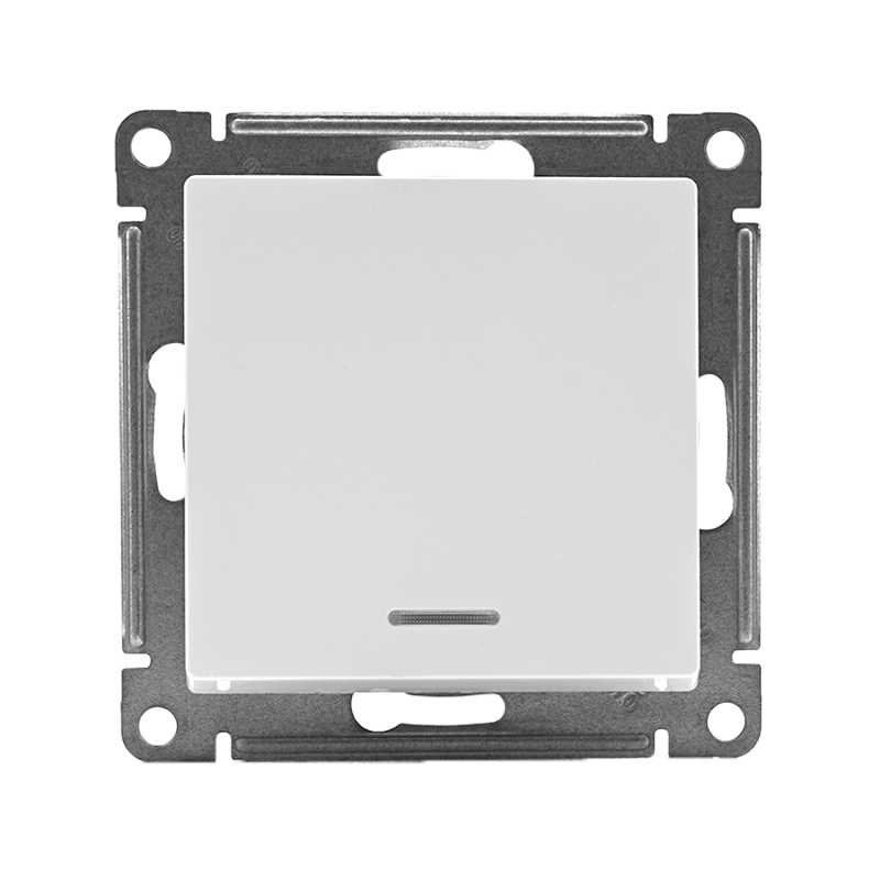 Выключатель 1-кл. СП AtlasDesign 10А IP20 (сх. 1а) 10AX с подсветкой механизм бел. SE ATN000113