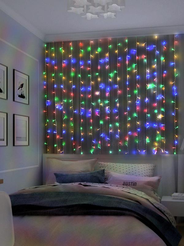 Гирлянда "Занавес" ICLLD300M-C 300LED RGB 3х3м 8 режимов IP20 SHLights 4690601052995