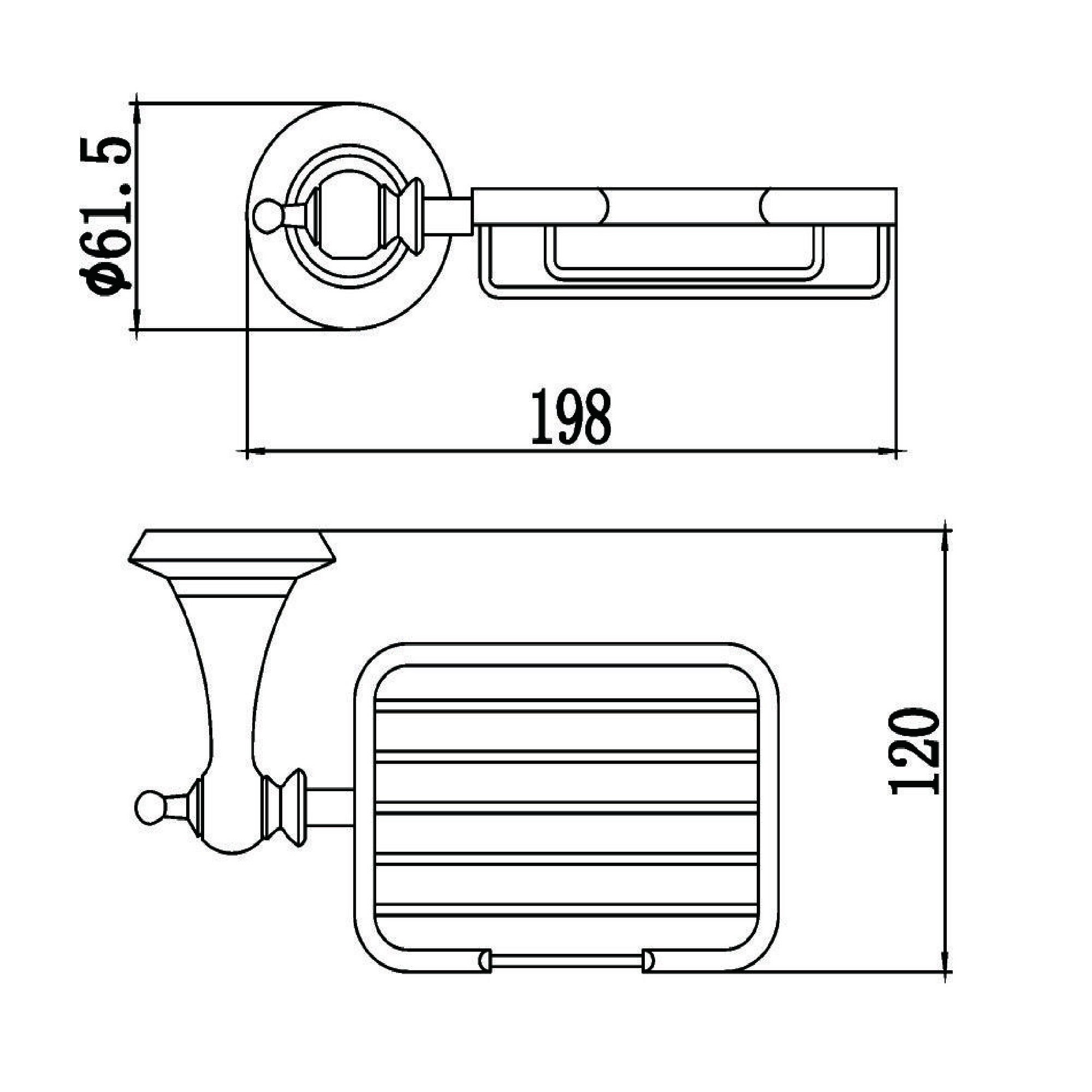 Мыльница Savol S-06932W, белый