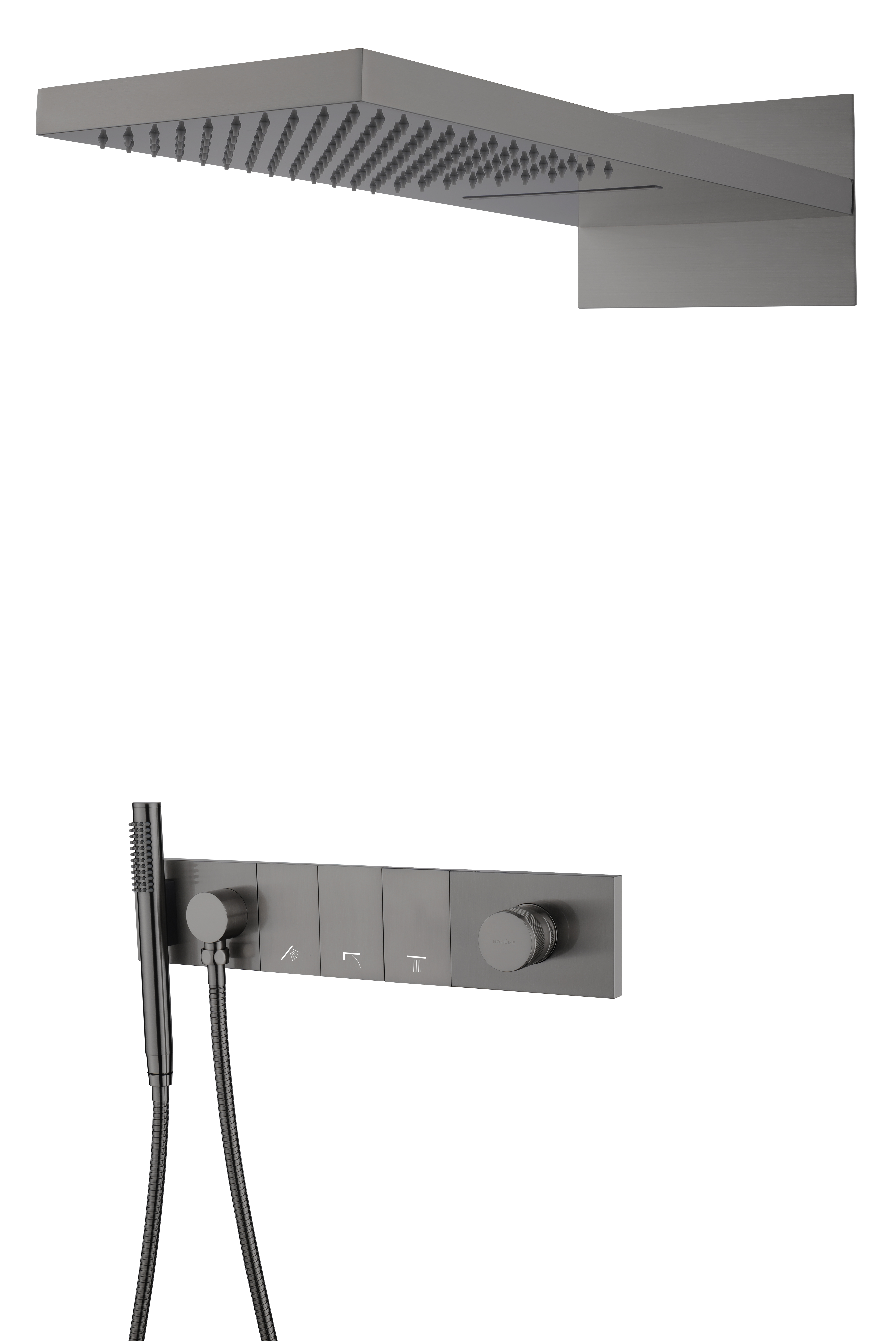 Встроенная душевая система  ZODIAC с термостатом, трехпозиционная GOLD