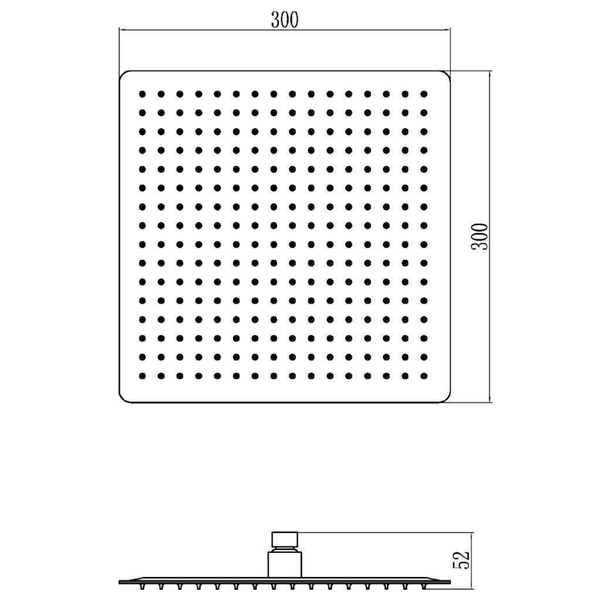 Верхний душ Savol S-000F12, хром