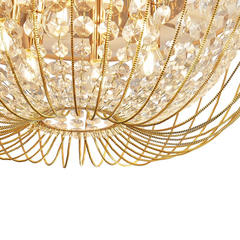 Светильник потолочный Pava 6х60Вт E14 IP20 Freya FR1016CL-06G