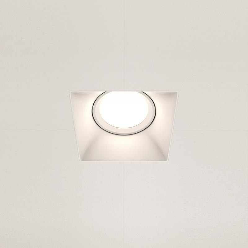 Светильник Dot 10Вт GU10 встраив. Maytoni DL042-01-SQ-W