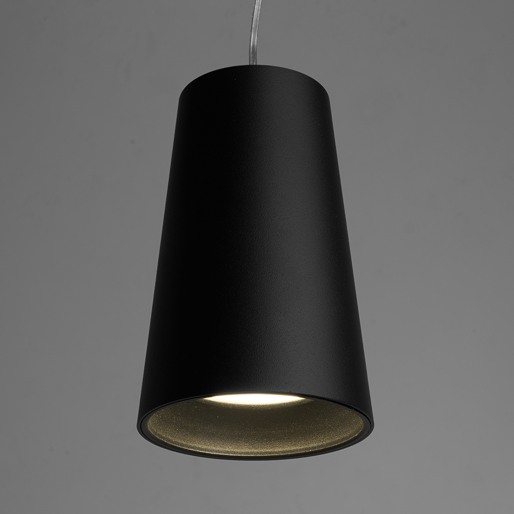 Светильник ДСО GU10 без лампы на подвесе черный