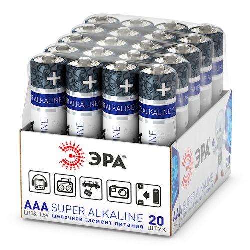 Элемент питания алкалиновый AAA/LR03 LR03-20 bulk SUPER Alkaline (уп.20шт) Эра Б0054622