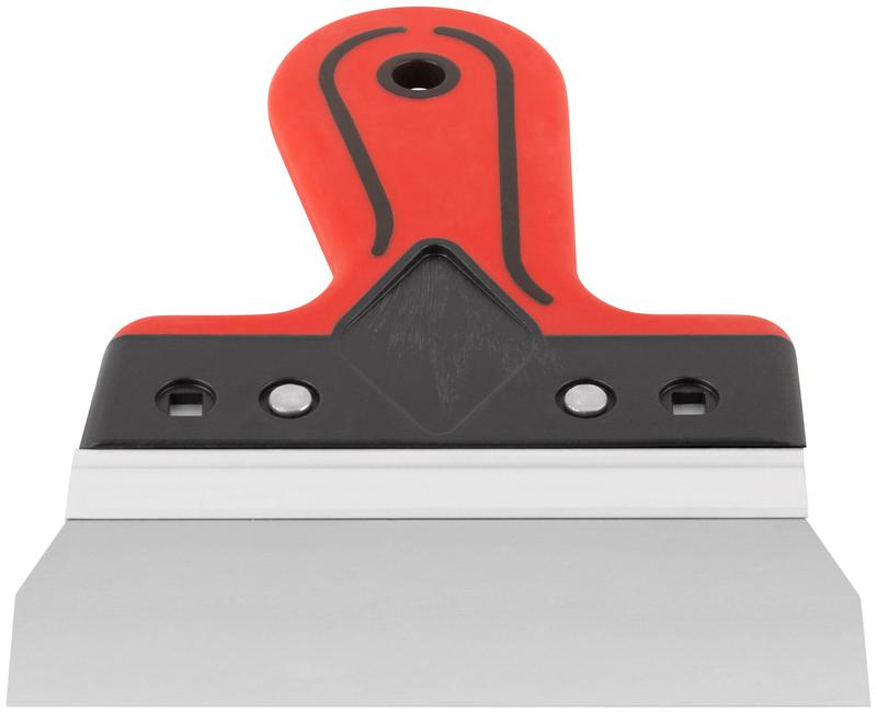 Шпатель фасадный Профи 150мм прорезиненная ручка нерж. сталь КУРС 06421