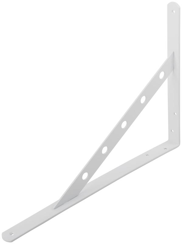 Уголок-кронштейн усиленный 350х250мм бел. КУРС 66109