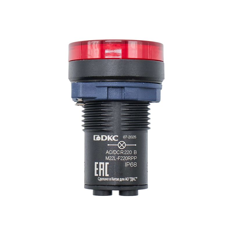 Индикатор сигнальный со встроенным диодом 220В красн. DKC M22L-F220RPP