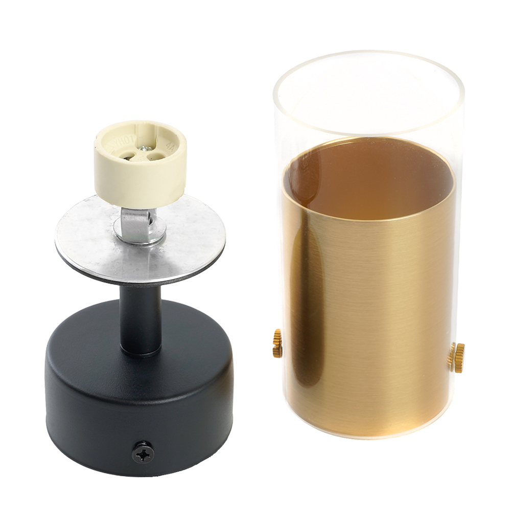 Светильник ДБО GU10 без лампы наклонный золото черный