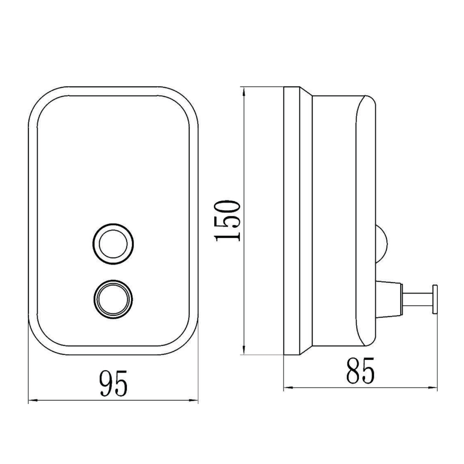 Дозатор жидкого мыла Savol S-00401, хром