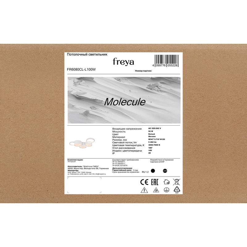 Светильник Molecule 92Вт IP20 потолочн. Freya FR6080CL-L100W