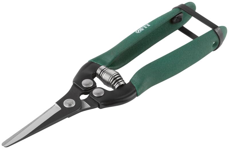 Секатор цветочный режущие кромки внахлест ПВХ накладки на ручки 180мм FIT 77075