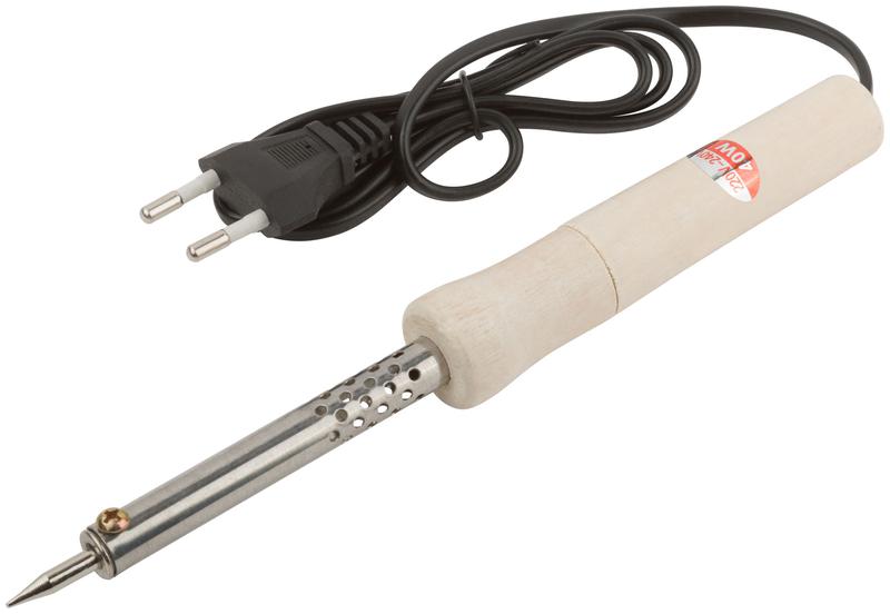 Паяльник 40Вт деревянная ручка MOS 60467М