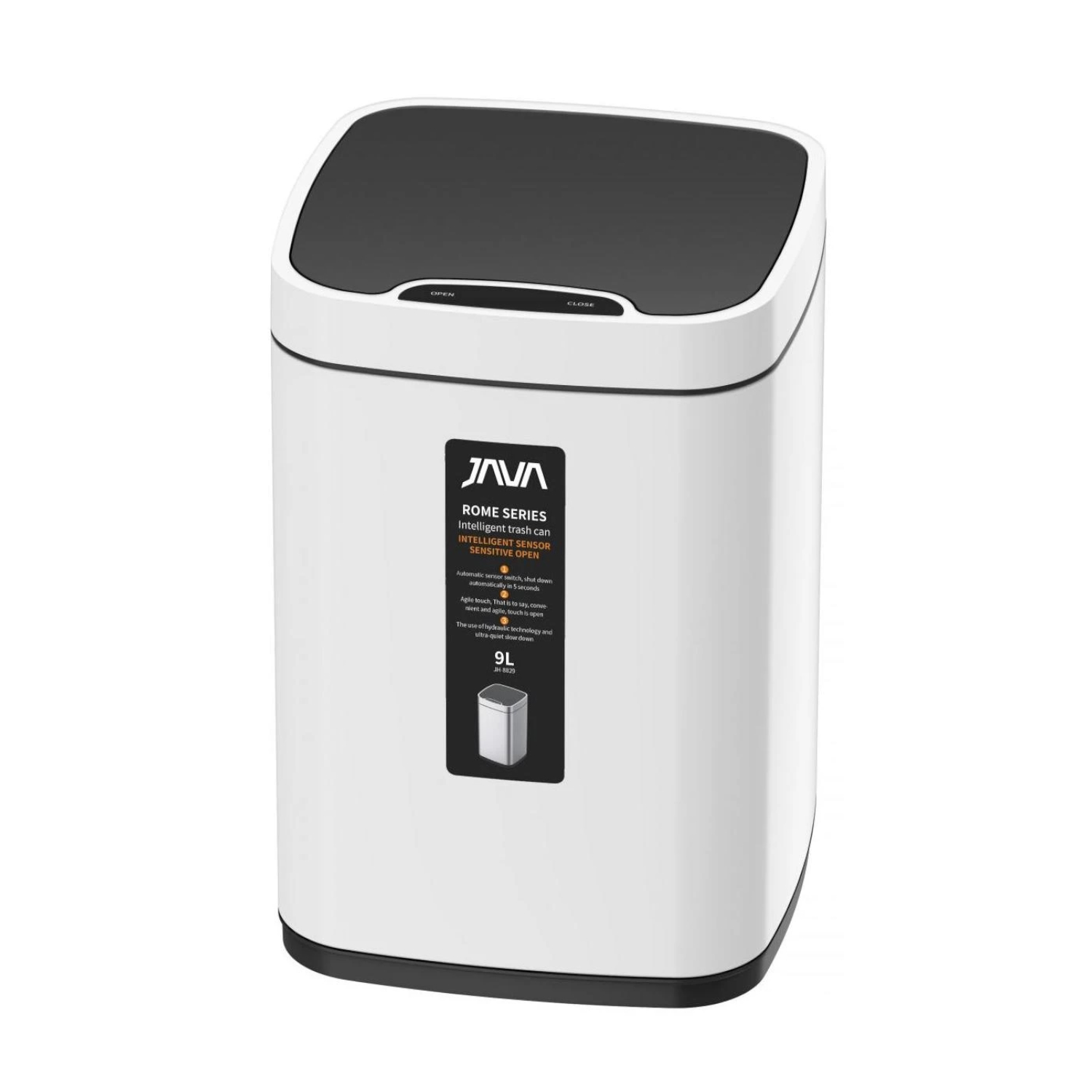 Сенсорное ведро JAVA S-883-9W, 9 литров