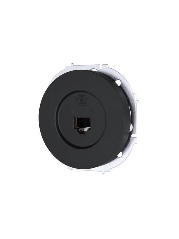 Розетка телефонная СП OSEN RJ11 евро механизм черн. бархат LEZARD 743-4288-137