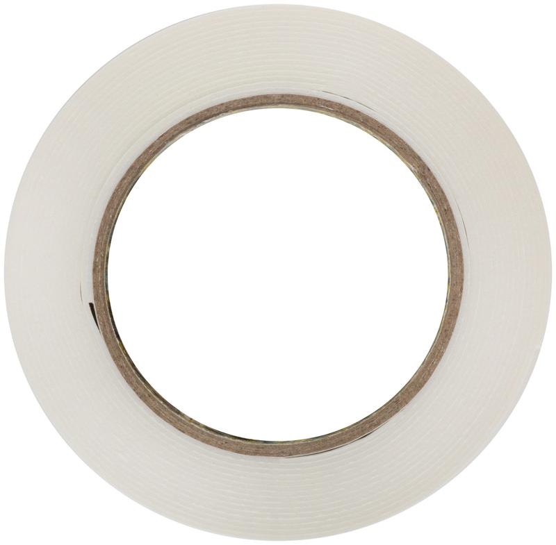 Лента клеящая 2-х сторонняя монтажная на вспененной основе 19ммх5м бел. FIT 11785