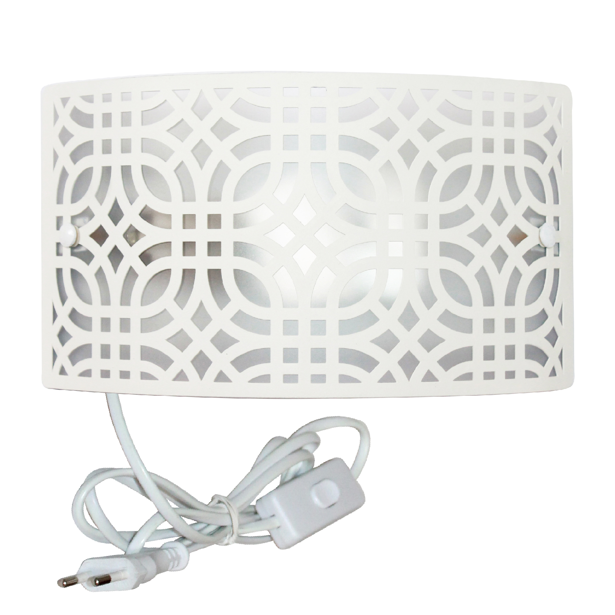 Светильник Амина 250х140 НББ 06-40 М42 бел.муар /держ.винт /шнур бел. настенный