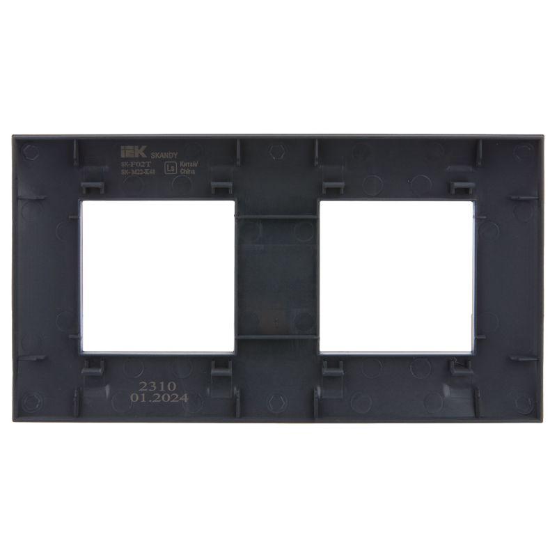 Рамка 2-м SKANDY SK-F02T титан IEK SK-M22-K48