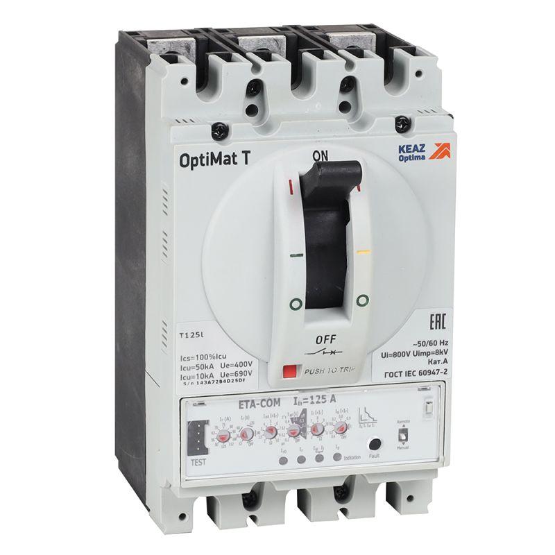 Выключатель автоматический OptiMat T125L ETA-COM 32A 4P КЭАЗ 355899