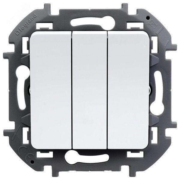 Выключатель 3-кл. Inspiria 10АХ 250В винтов. зажимы бел. IEK 673540