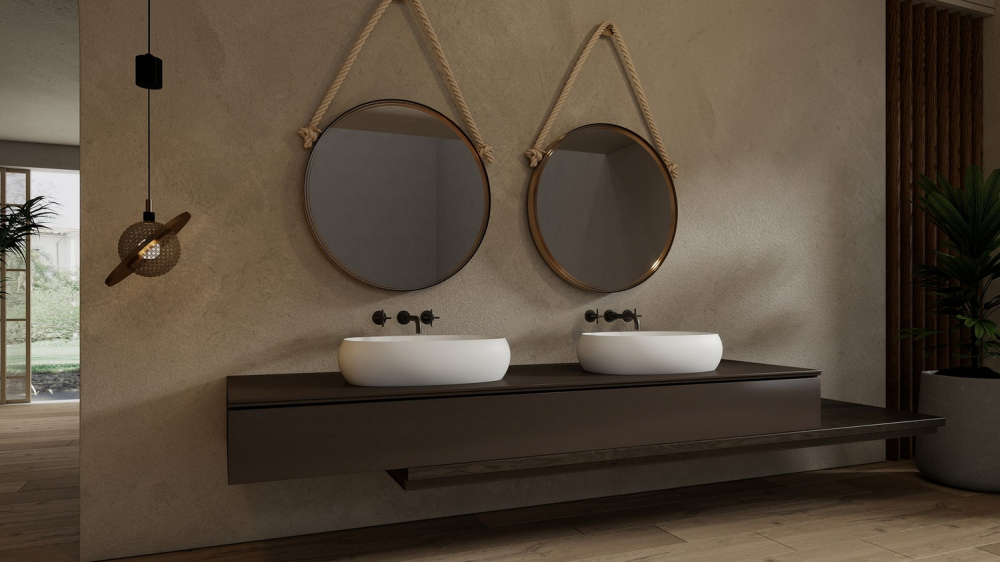 Раковина накладная ABBER Stein AS2632 белая матовая