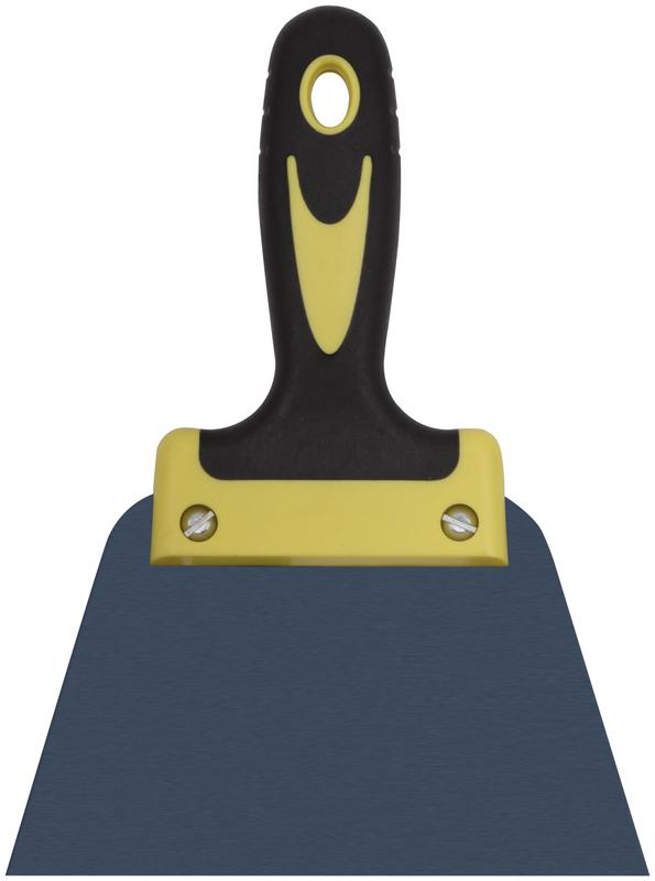 Шпатель фасадный "Мастер" пружинная колоризованная сталь двухкомпонентн. ручка плоский 150мм FIT 06461