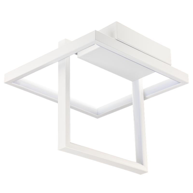 Люстра потолочная светодиодная диммируемая FALENA 3 режима 250х250х215мм 24Вт 2700К/4200К/6400К 9кв.м бел. Ritter 51621 1