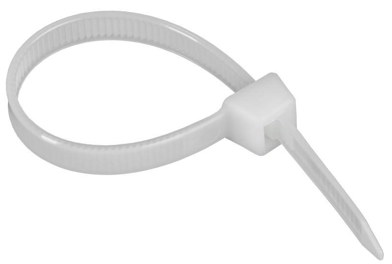 Хомут 7.6х150мм P6.6 стандартный бел. (уп.100шт) IEK UHH30-D076-150-100-K01