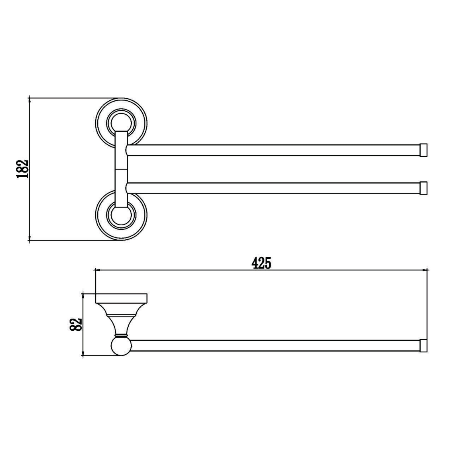 Полотенцедержатель Savol S-06802B, золото