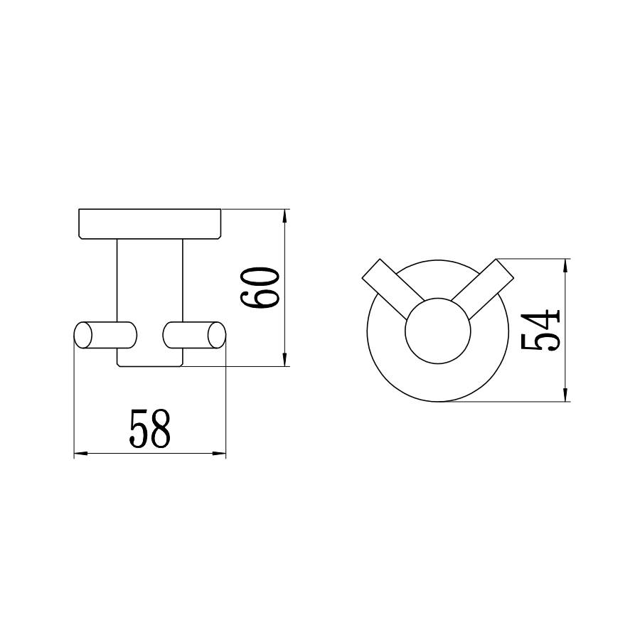 Крючок для ванной комнаты Savol S-005654C, матовое золото