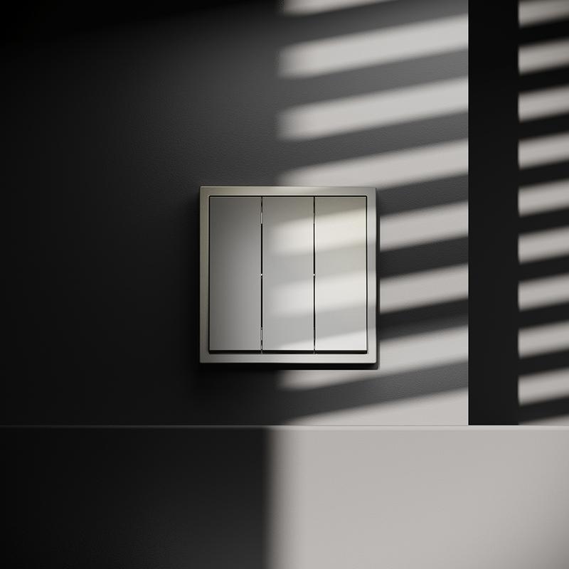 Выключатель 3-кл. СП S70 10А механизм шелк Voltum VLS030104