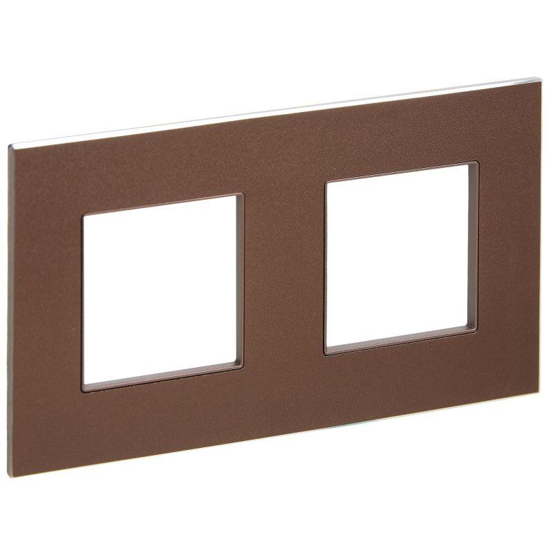 Рамка 2-м SKANDY SK-F32Br металл шоколад IEK SK-M22-M-K30