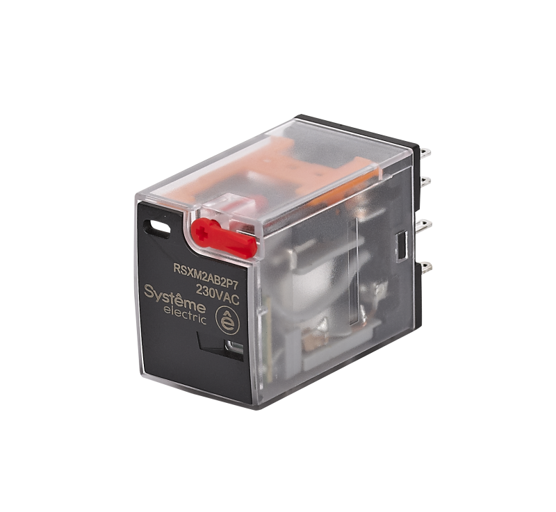 Реле 12А 2CO 230В AC тест кнопка LED SE RSXM2AB2P7