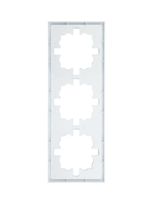 Рамка 3-мест. горизонт. ZIMA бел. LEZARD 704-0200-148