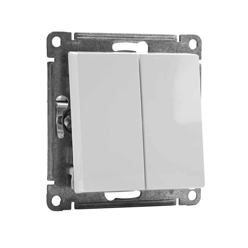 Переключатель проходной 2-кл. СП AtlasDesign 10А IP20 (сх. 6/2) 10AX механизм бел. SE ATN000165