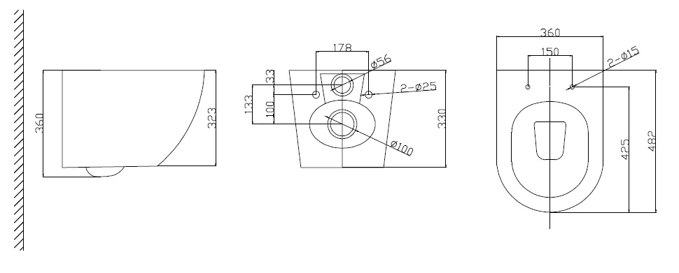 Унитаз подвесной BelBagno UNO BB3105CHR