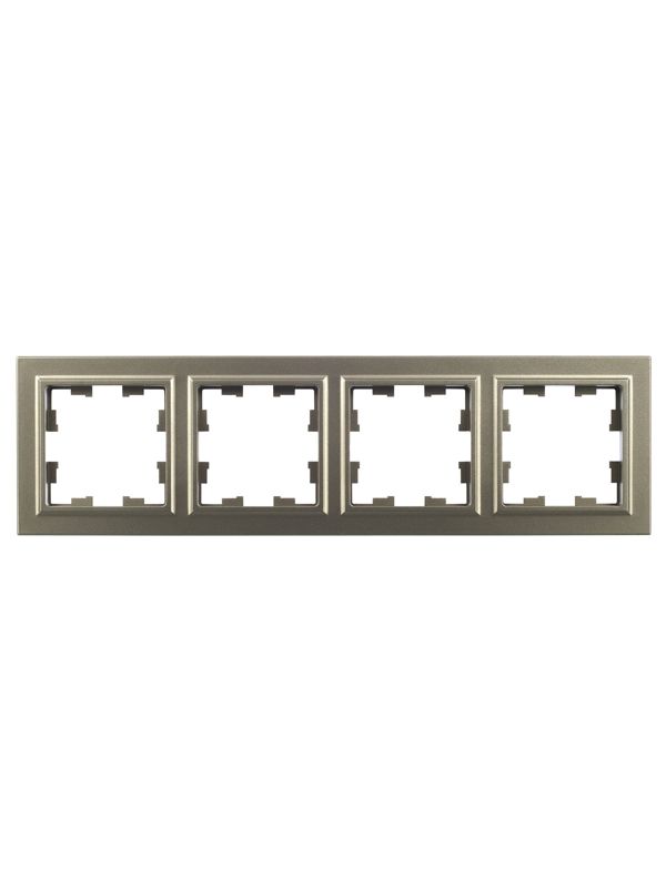 Рамка 4-м BRITE РУ-4-БрШ шампань IEK BR-M42-K37