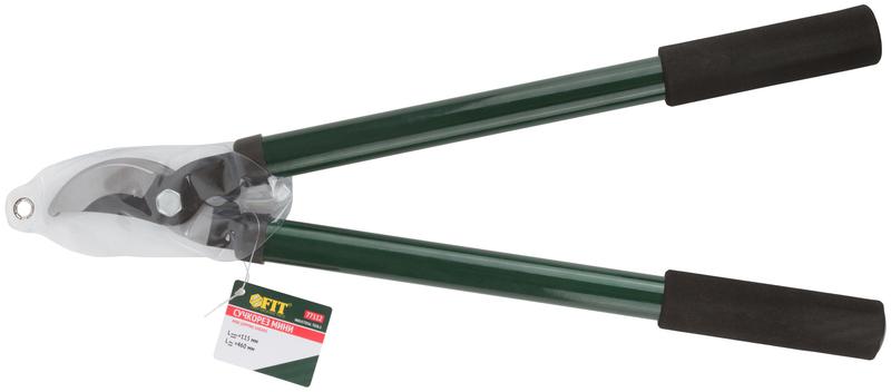 Сучкорез "мини" лезвие 115мм с тефлоновым покрытием укороченные металлические ручки 460мм FIT 77112