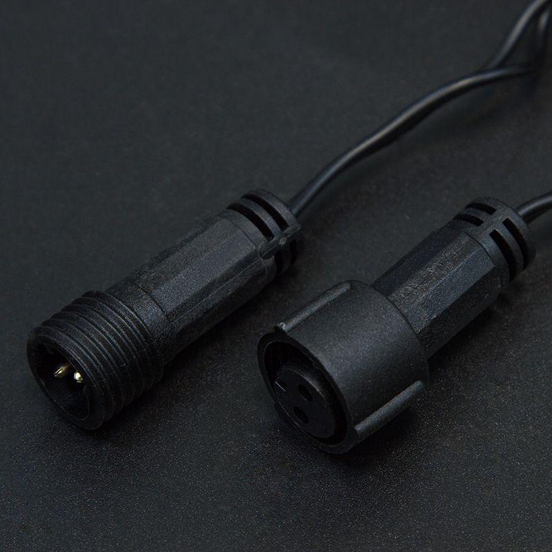 Гирлянда светодиодная "Нить" 10м 100LED RGB 230В свечение с динамикой провод ПВХ черн. Neon-Night 245-408