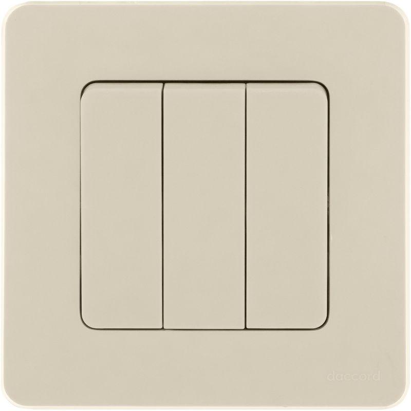 Выключатель 3-кл. Inspiria 10АХ 250В винтов. зажимы сл. кость IEK 673541