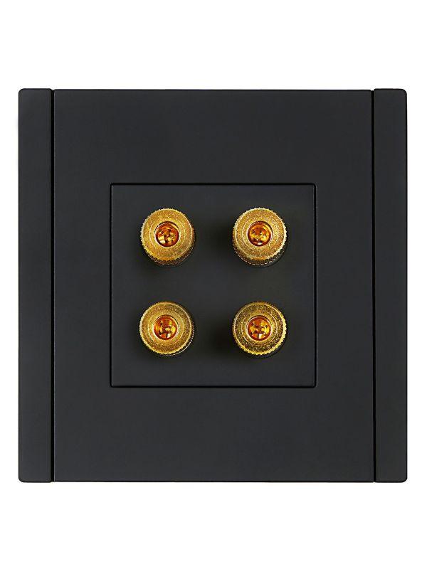Аудиорозетка 4-м FORTE&PIANO FP139 черн. IEK FP-S40-K02