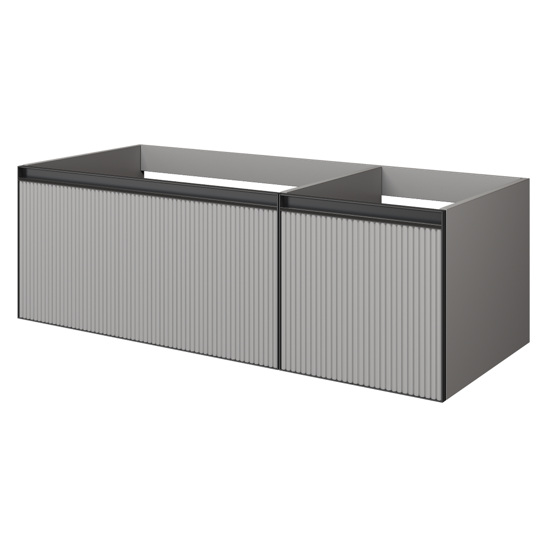 QUATRO 2 120см (80+40) тумба LUNA FUGA профиль ANTHRACITE