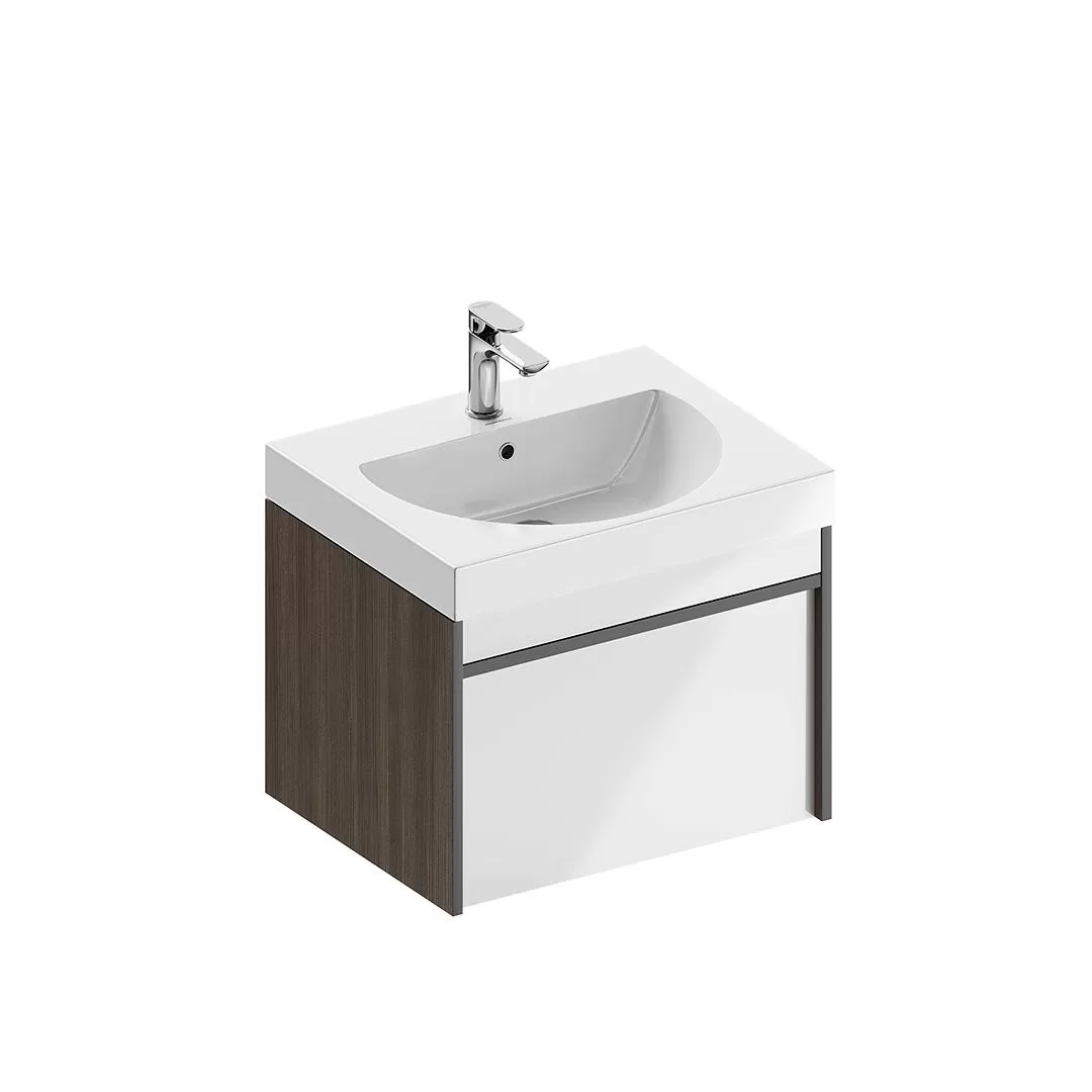 Тумба MODULA подвесная 60 с ящиком 1+1, арабика