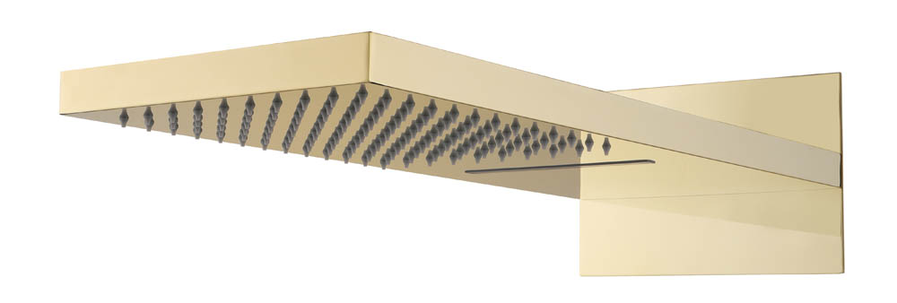 Лейка верхняя FUSION Gold с каскадом