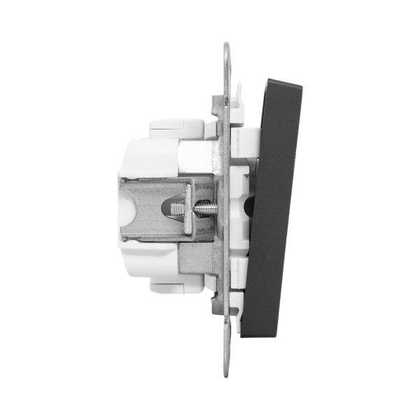 Выключатель перекрестный 1-кл. СП Эпика механизм черн. EKF UP1-SWB-12
