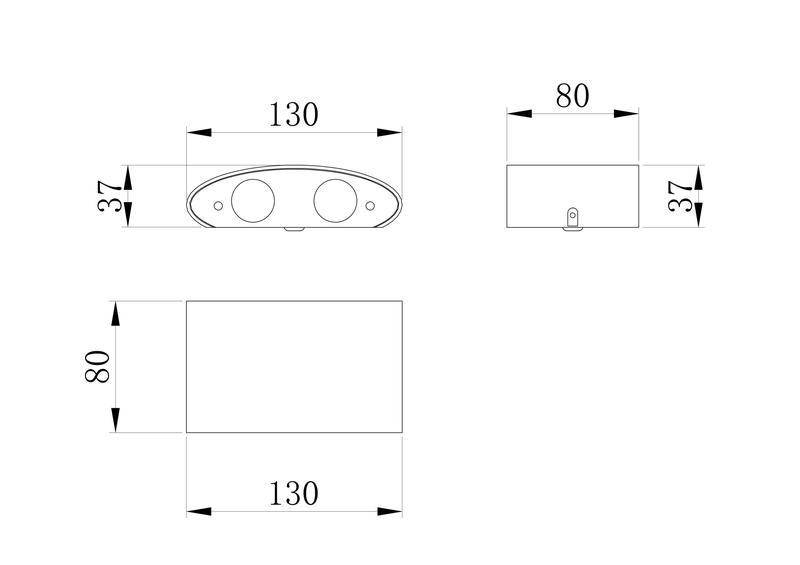 Светильник светодиодный Strato 4Вт 3000К IP54 архитектурная подсветка Maytoni O417WL-L4GR3K