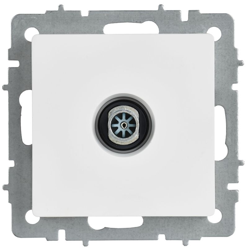 Розетка телевизионная оконечная TV СП BRITE РТВ11-0-БрАБ механизм арктич. бел. IEK BR-A10-O-K91